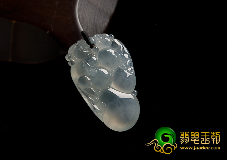 冰玻种缅甸翡翠A货福禄寿挂件