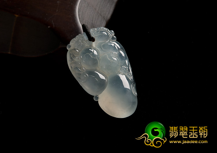 冰玻种缅甸翡翠A货福禄寿挂件