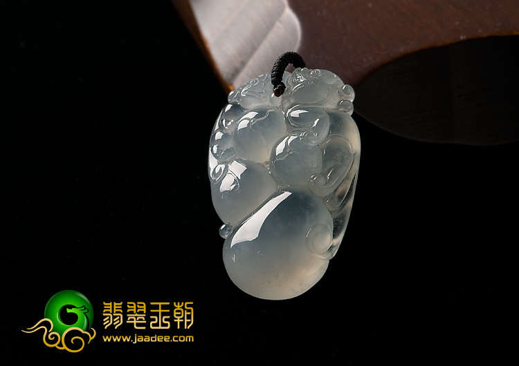 冰玻种缅甸翡翠A货福禄寿挂件