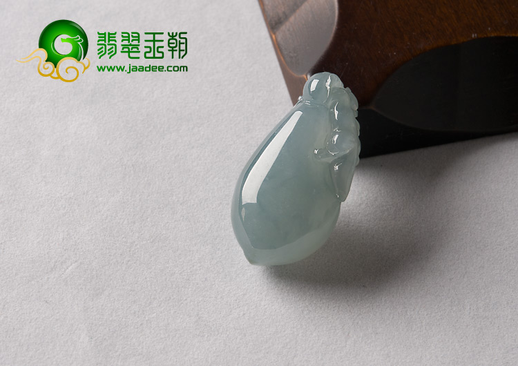 冰种晴水缅甸翡翠A货灵猴献寿挂件