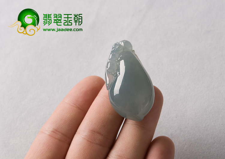 冰种晴水缅甸翡翠A货灵猴献寿挂件