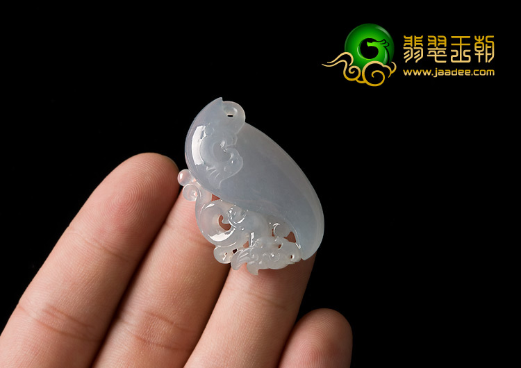 冰种晴水缅甸翡翠A货仿古龙凤挂件