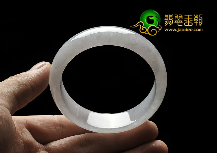 糯冰种淡晴水缅甸翡翠A货手镯（56mm）