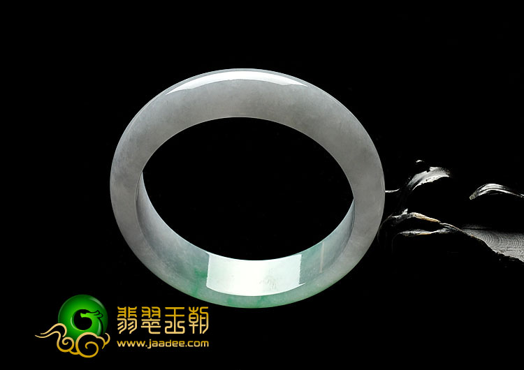 冰种翠色缅甸翡翠A货手镯（59.7mm）