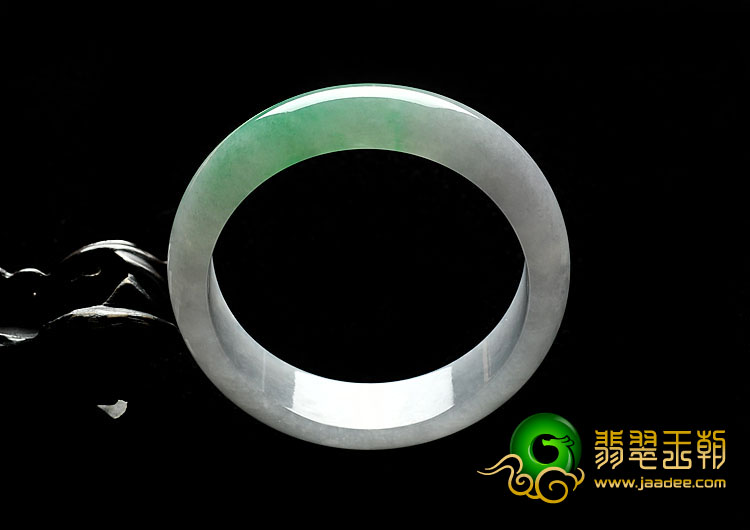 冰种翠色缅甸翡翠A货手镯（59.7mm）