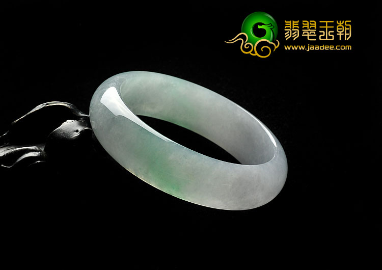 冰种翠色缅甸翡翠A货手镯（59.7mm）