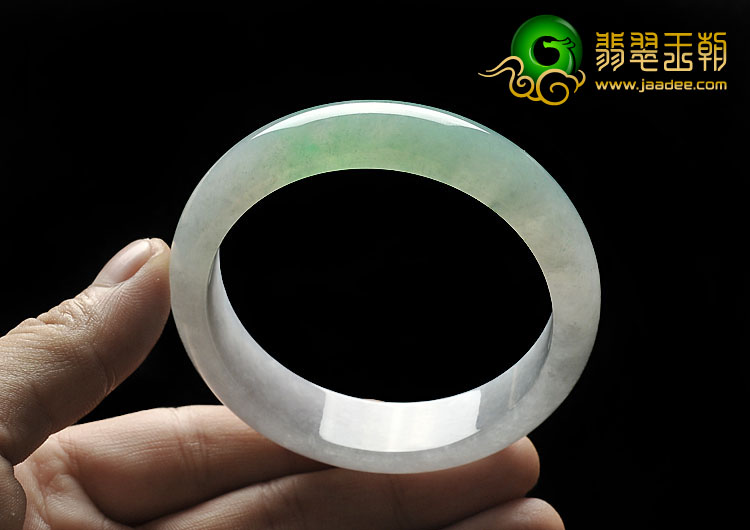 冰种绿晴水缅甸翡翠A货手镯（58.3mm）