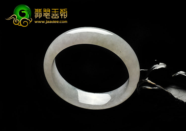 糯冰种淡晴水缅甸翡翠A货手镯（58.6mm）