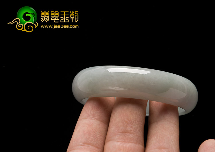 糯冰种淡晴水缅甸翡翠A货手镯（59.4mm）