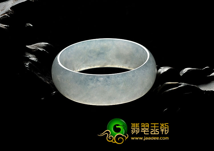 冰种晴水缅甸翡翠A货贵妃镯（54.9-48.8mm）