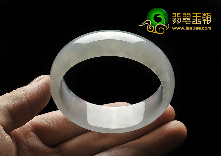 冰种晴水缅甸翡翠A货贵妃镯（54.9-48.8mm）
