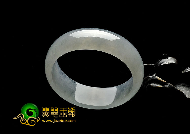 冰种晴水缅甸翡翠A货贵妃镯（54.9-48.8mm）