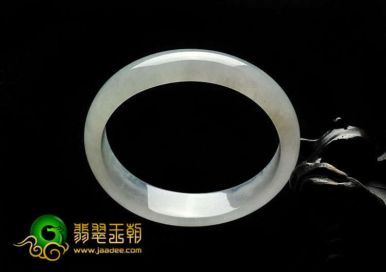 冰种晴水缅甸翡翠A货贵妃镯（54.9-49.6mm）