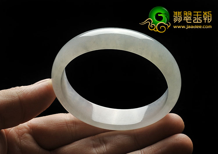 冰种晴水缅甸翡翠A货贵妃镯（54.9-49.6mm）