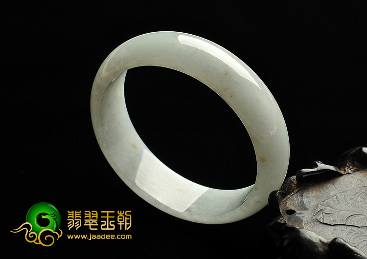 糯冰种淡晴水缅甸翡翠A货手镯（54.2mm）