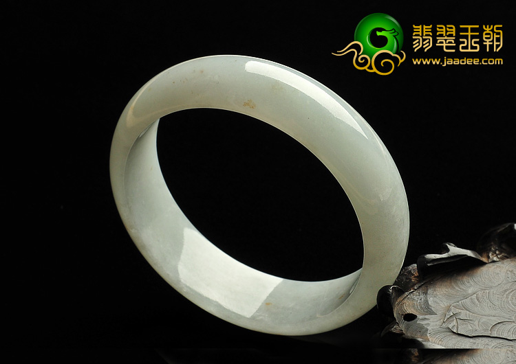 糯冰种淡晴水缅甸翡翠A货手镯（54.2mm）