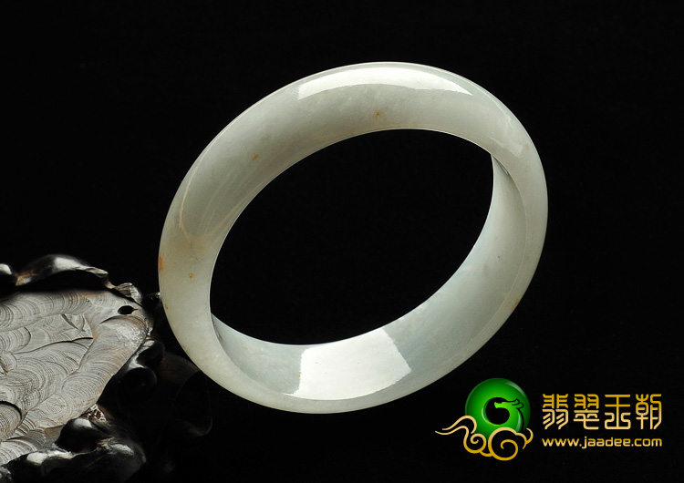 糯冰种淡晴水缅甸翡翠A货手镯（54.2mm）