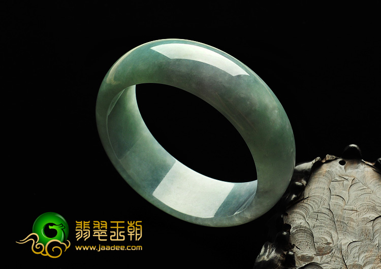 糯冰种晴水缅甸翡翠A货手镯（58.9mm）
