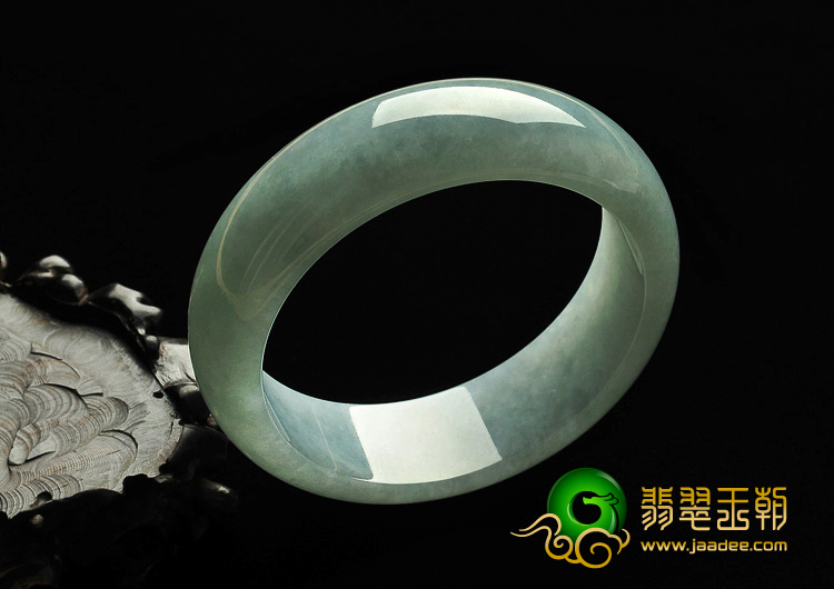 糯冰种晴水缅甸翡翠A货手镯（57.4mm）