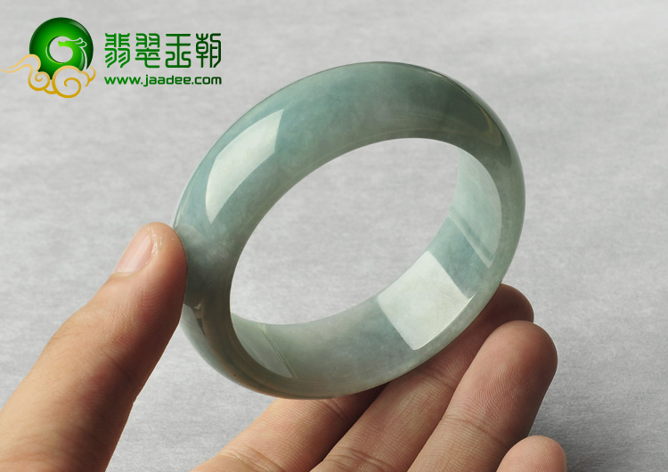 糯冰种晴水缅甸翡翠A货手镯（55mm）