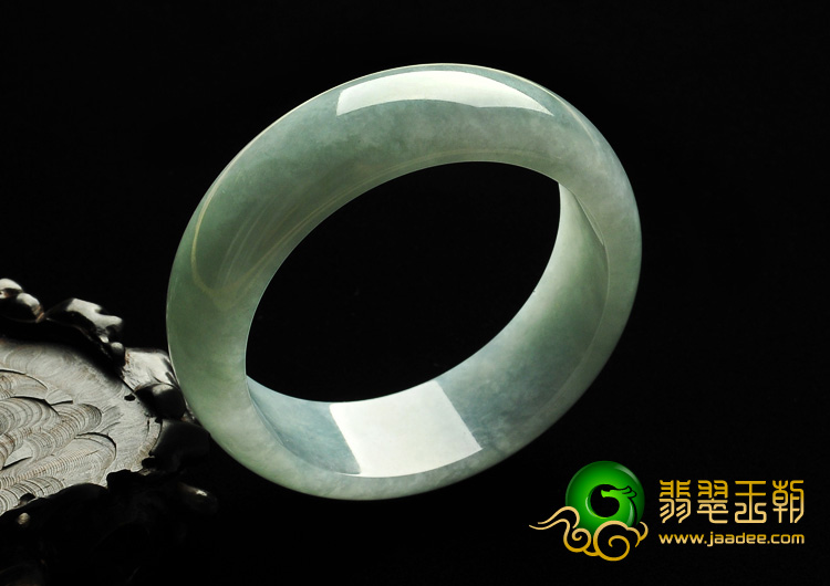 糯冰种晴水缅甸翡翠A货手镯（55mm）