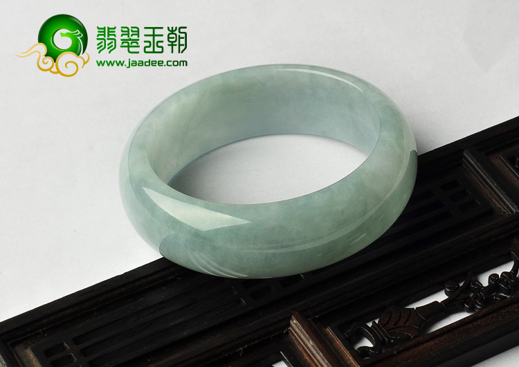 糯冰种晴水缅甸翡翠A货手镯（55mm）