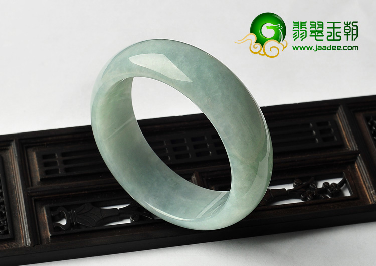 糯冰种晴水缅甸翡翠A货手镯（55mm）