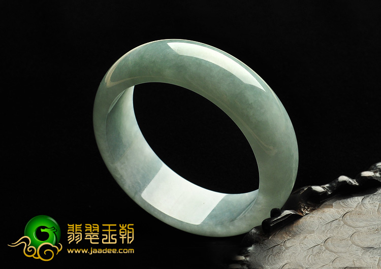 糯冰种晴水缅甸翡翠A货手镯（55mm）