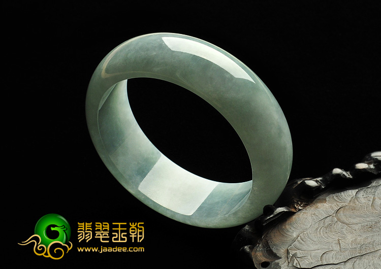 糯冰种晴水缅甸翡翠A货手镯（55mm）
