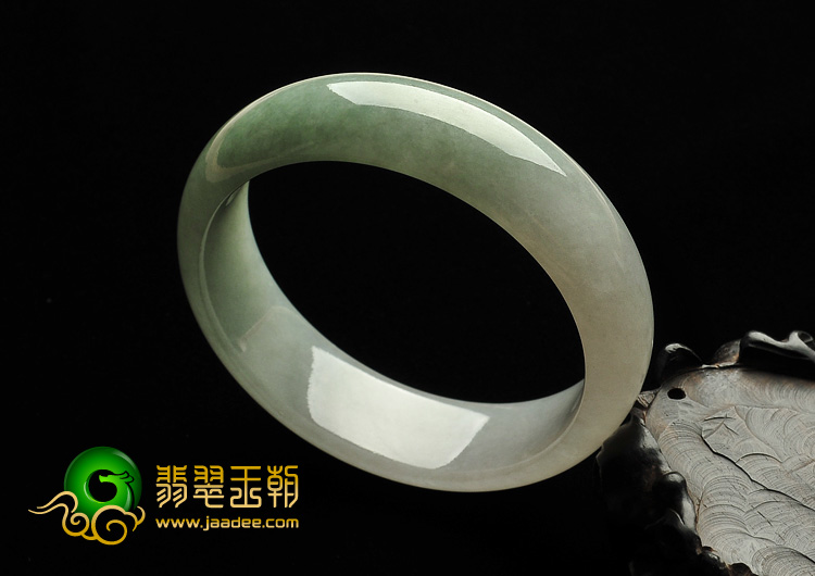 糯冰种晴水缅甸翡翠A货手镯（59.4mm）