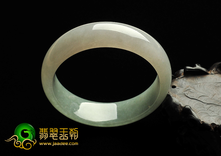 糯冰种晴水缅甸翡翠A货手镯（59.4mm）