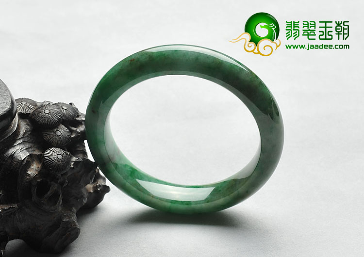 糯冰种黄加绿缅甸翡翠A货手镯（54.3mm）