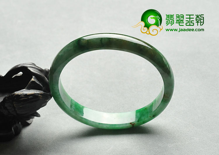糯冰种黄加绿缅甸翡翠A货贵妃镯（56.4-49.8mm）