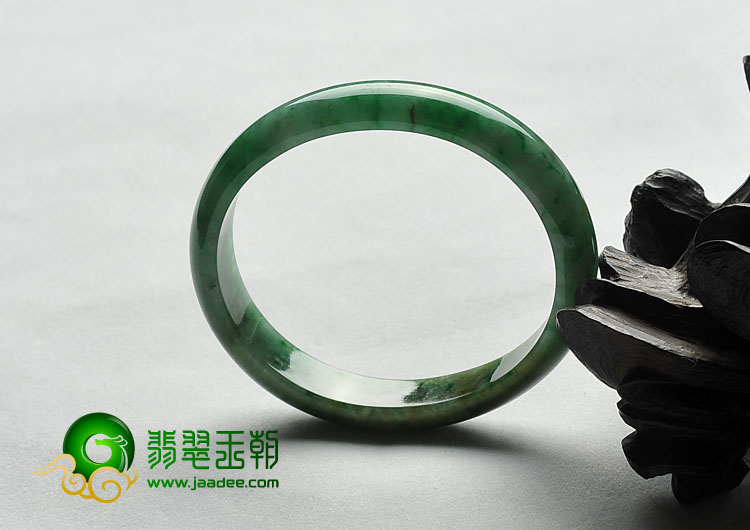 糯冰种黄加绿缅甸翡翠A货贵妃镯（56.4-49.8mm）