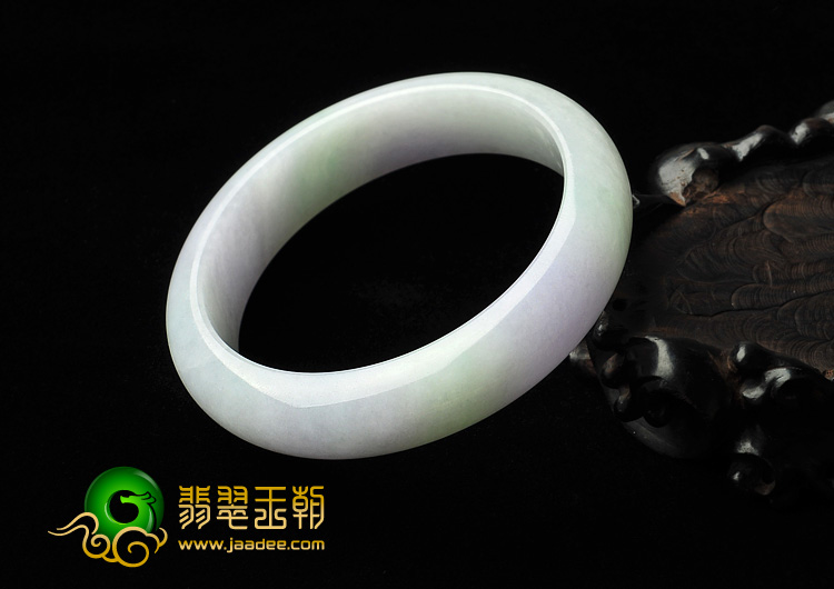 糯冰种春色缅甸翡翠A货手镯（58.4mm）
