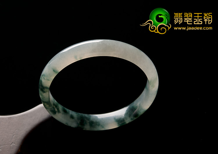 冰种飘花缅甸翡翠A货手镯（59.2mm）