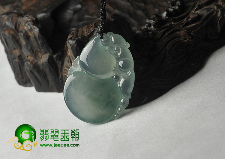 冰种晴水飘花缅甸翡翠A货福禄寿挂件