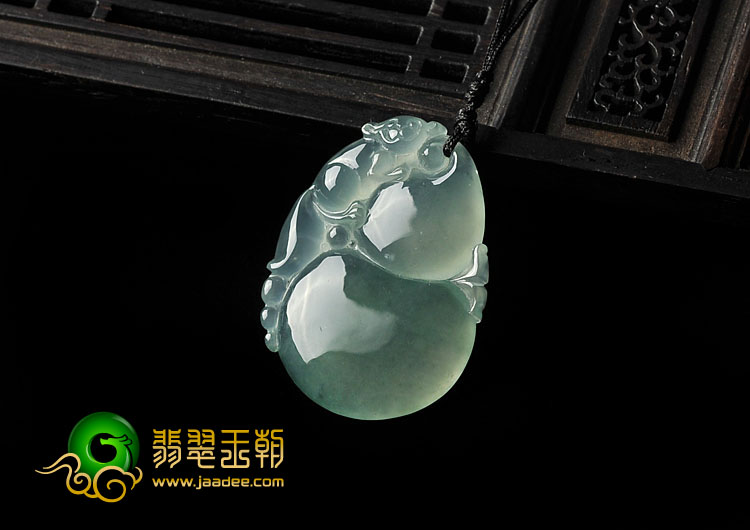 冰种晴水飘花缅甸翡翠A货福禄寿挂件