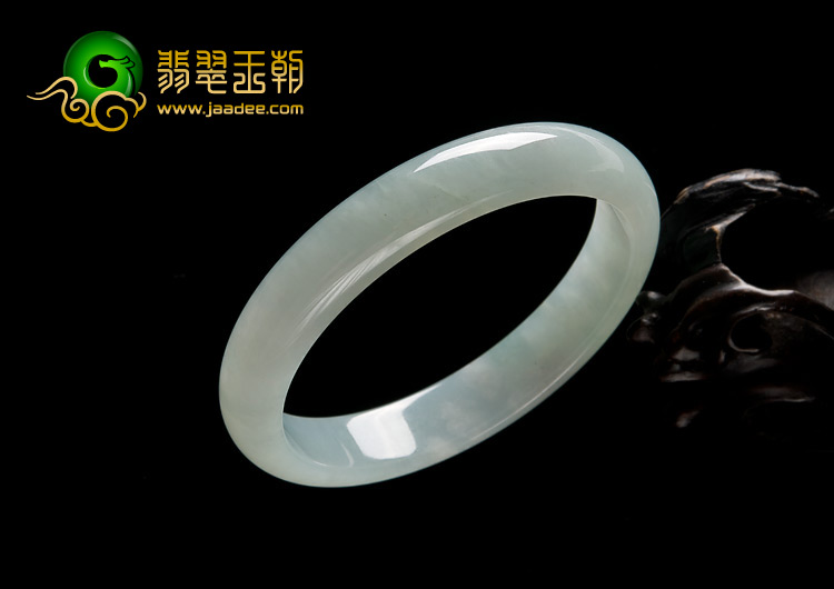 糯冰种晴水缅甸翡翠A货手镯（57.2mm）