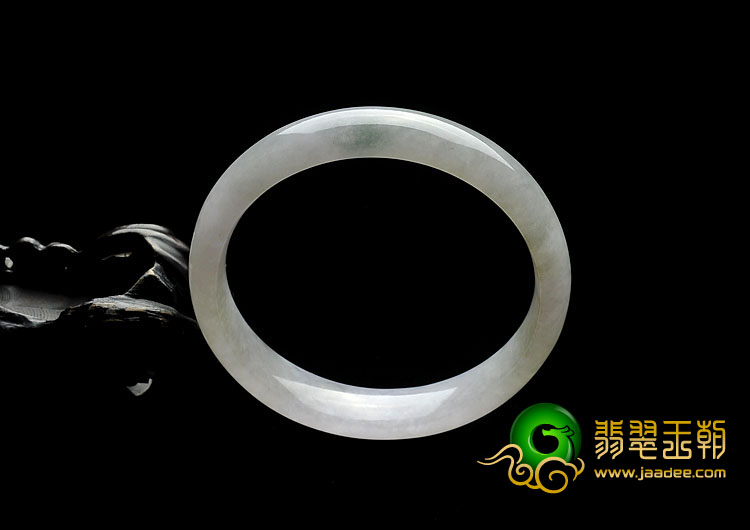 糯冰种晴水缅甸翡翠A货手镯（58.4mm）
