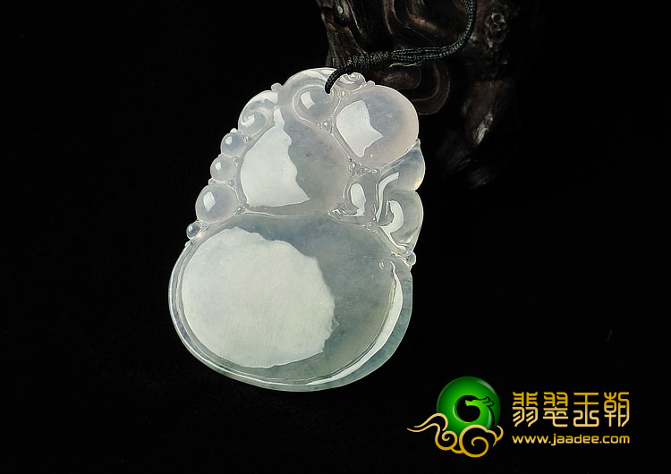 (超值推荐)冰种飘花缅甸翡翠A货福禄寿挂件