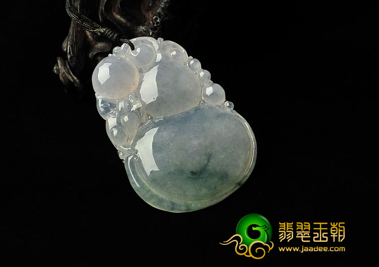 (超值推荐)冰种飘花缅甸翡翠A货福禄寿挂件