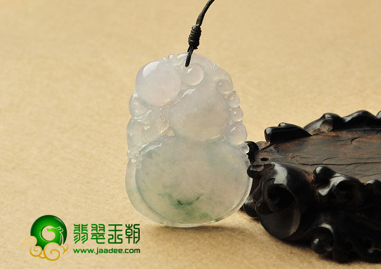 (超值推荐)冰种飘花缅甸翡翠A货福禄寿挂件