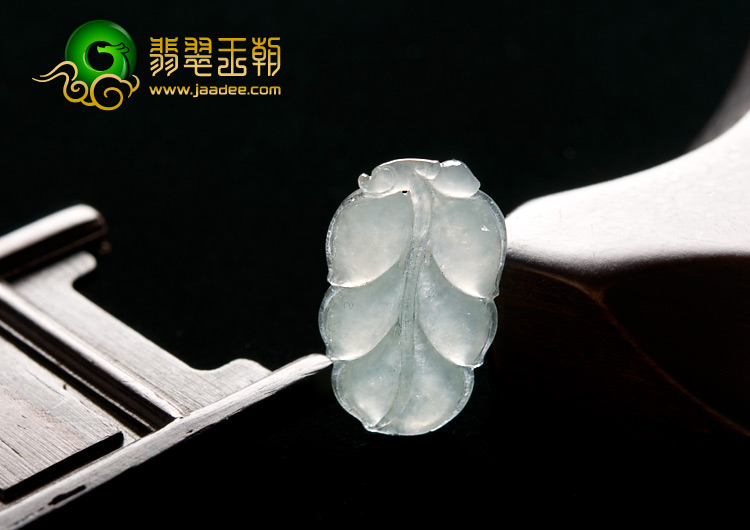 冰种晴水缅甸翡翠A货叶子挂件（单价）