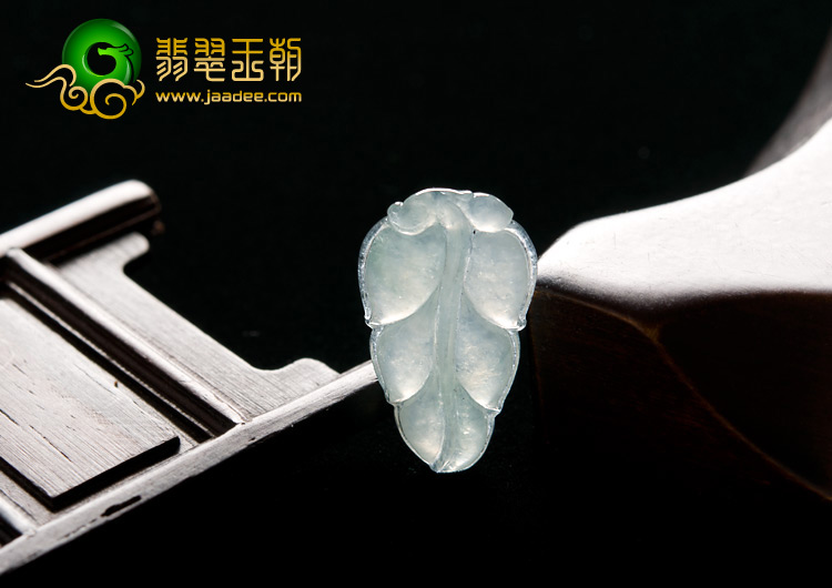 冰种晴水缅甸翡翠A货叶子挂件（单价）