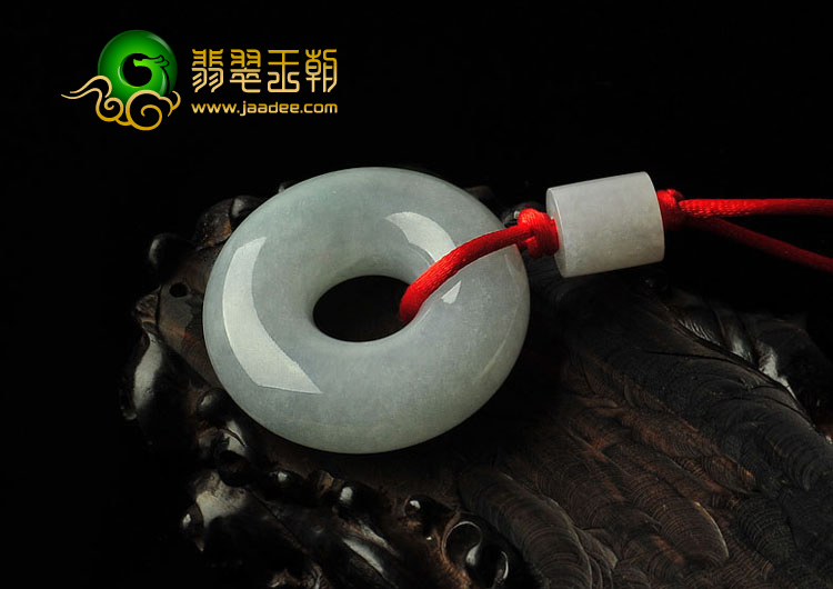 糯冰种晴水缅甸翡翠A货平安扣挂件