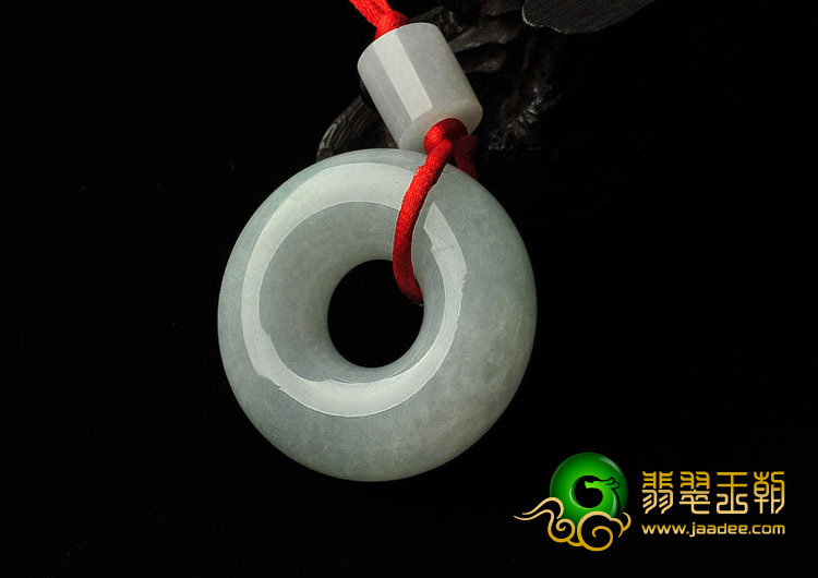 糯冰种晴水缅甸翡翠A货平安扣挂件
