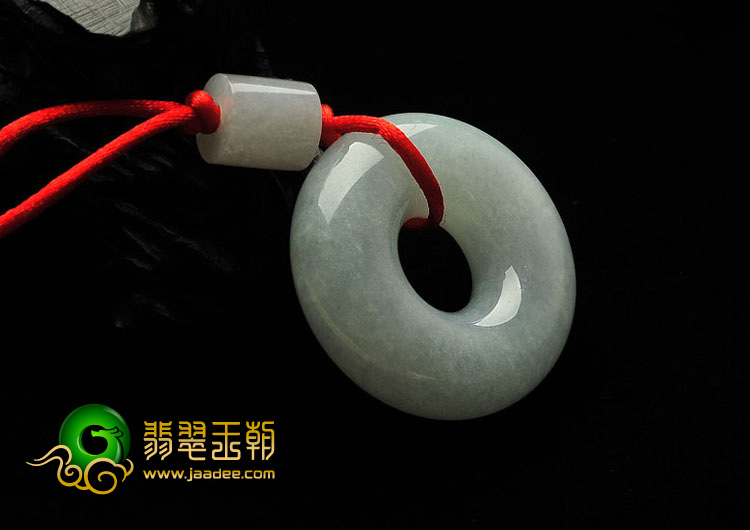 糯冰种晴水缅甸翡翠A货平安扣挂件