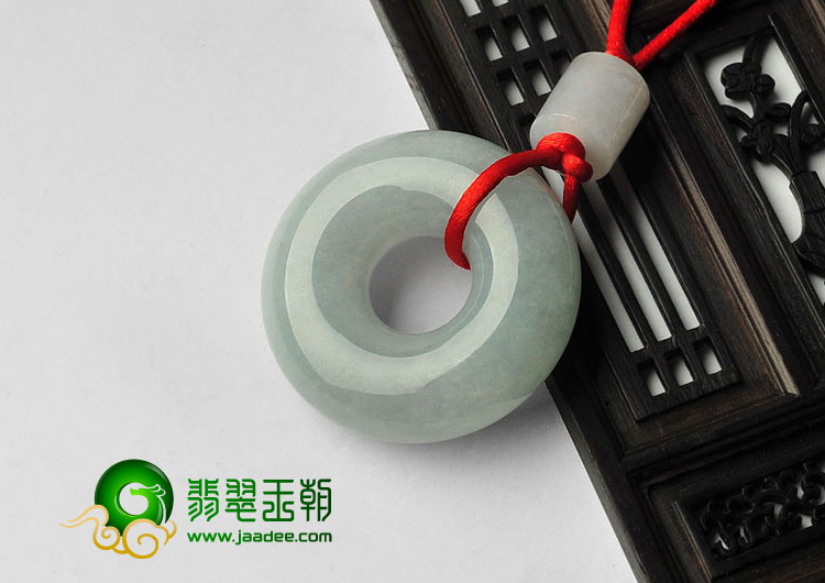 糯冰种晴水缅甸翡翠A货平安扣挂件