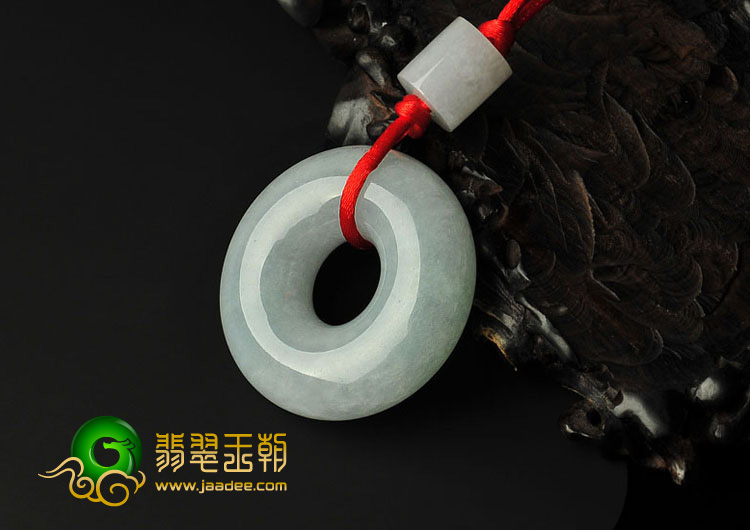 糯冰种晴水缅甸翡翠A货平安扣挂件